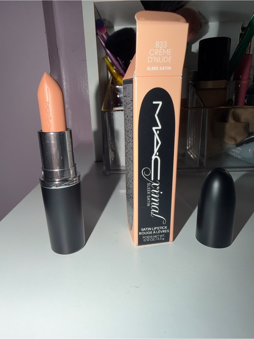 MAC Cosmetics Satin Lipstick 833 Creme D'Nude - Peach Nude